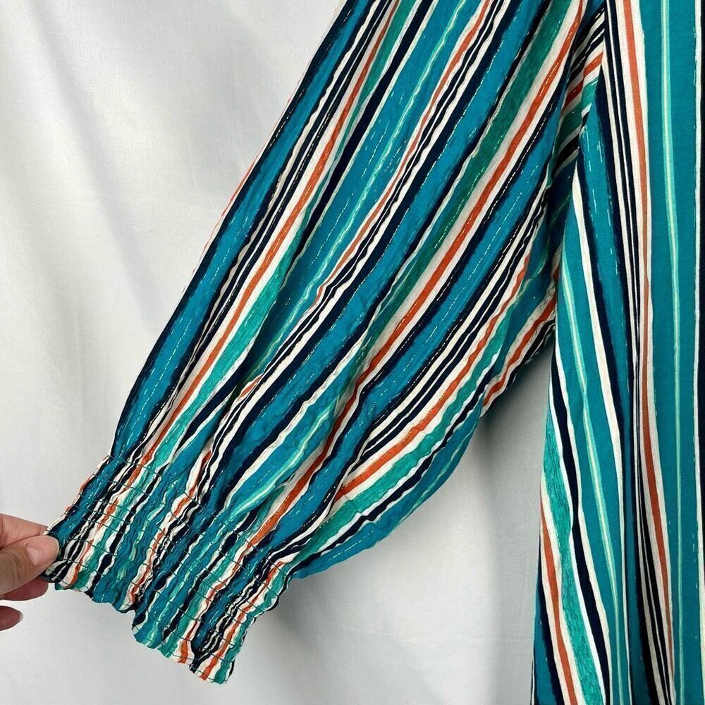 Ruby Rd. Striped Blouse 1X - Picture 2 of 12